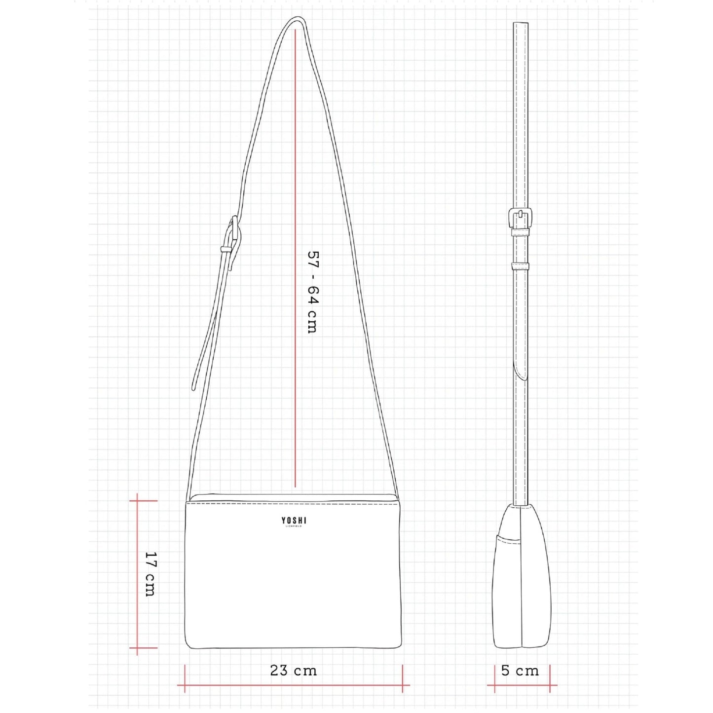 Shakespeare Bookworm Leather Crossbody Bag - Brown