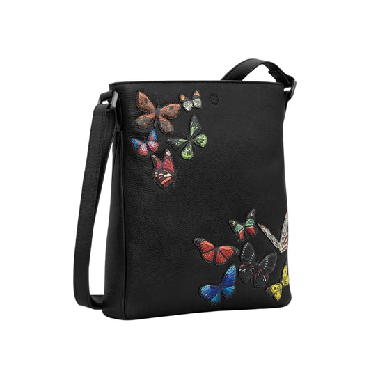 Amongst Butterflies Leather Crossbody Bag & Wallet Bundle