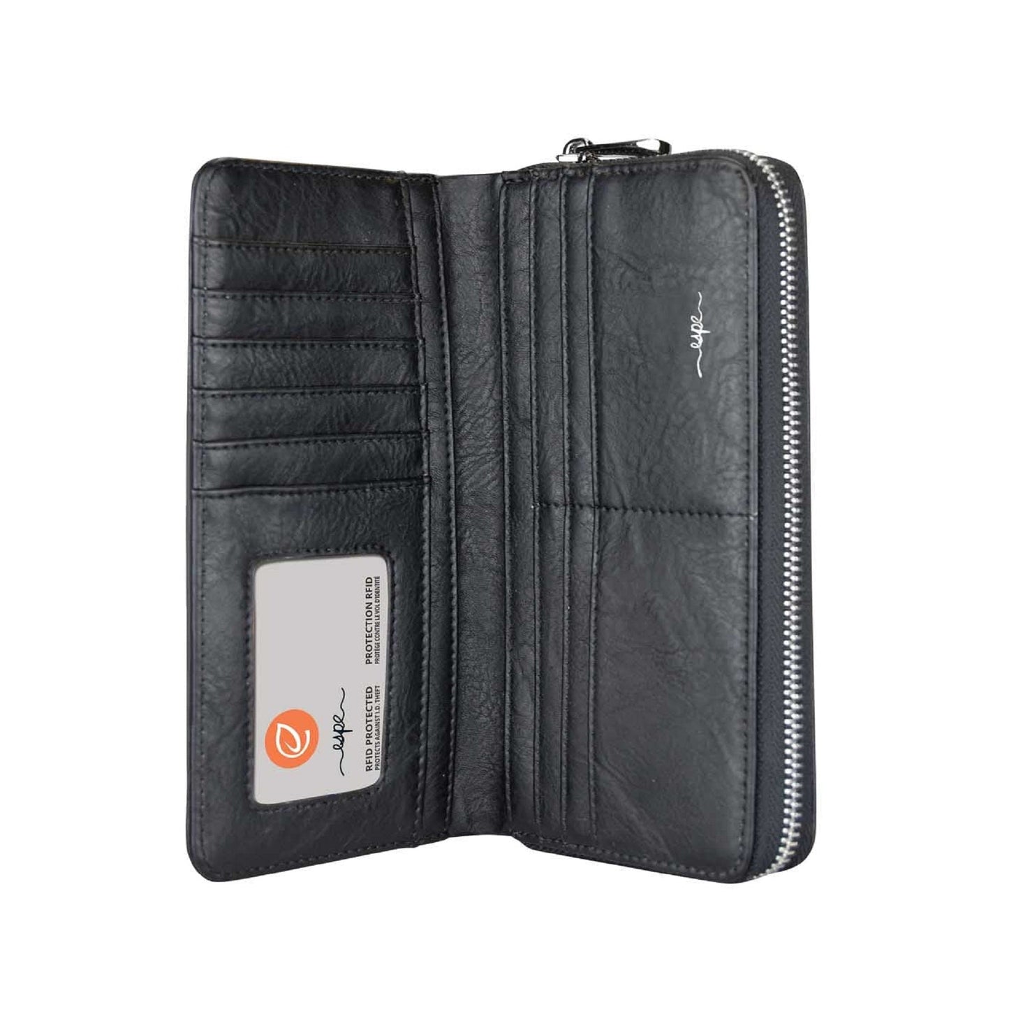 Avery Clutch Wallet - Black