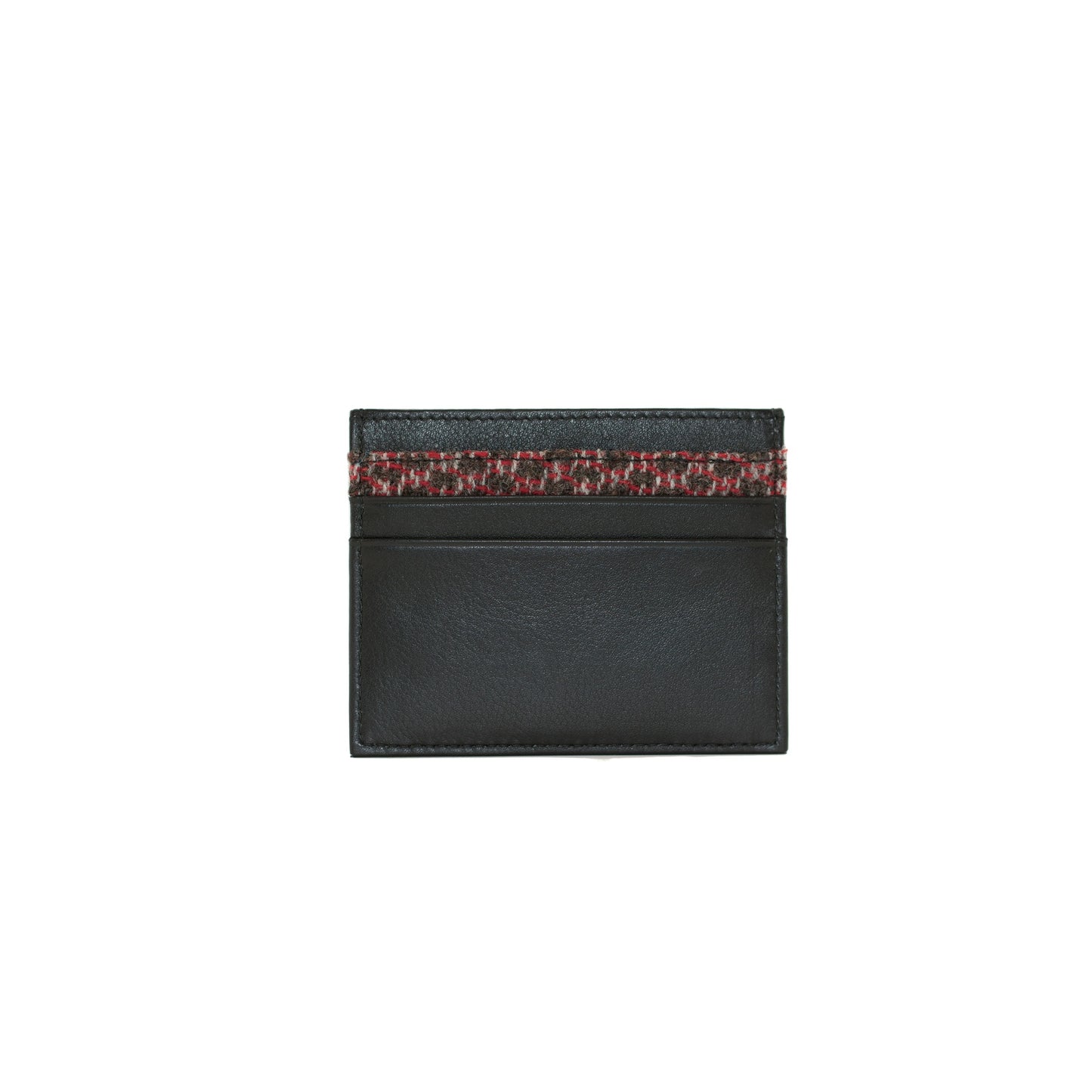 Grayson Leather Card Holder with Zip - Black