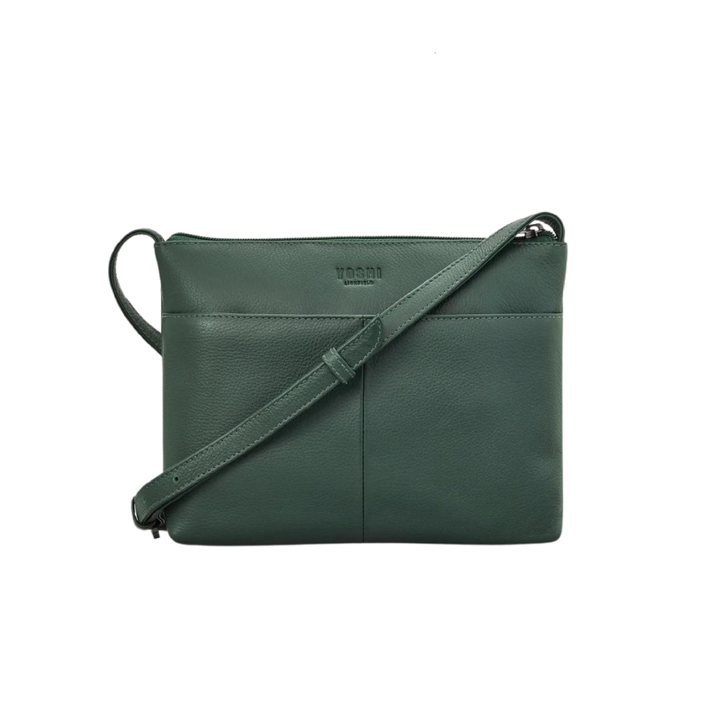Green Fingers Leather Crossbody Bag - Green