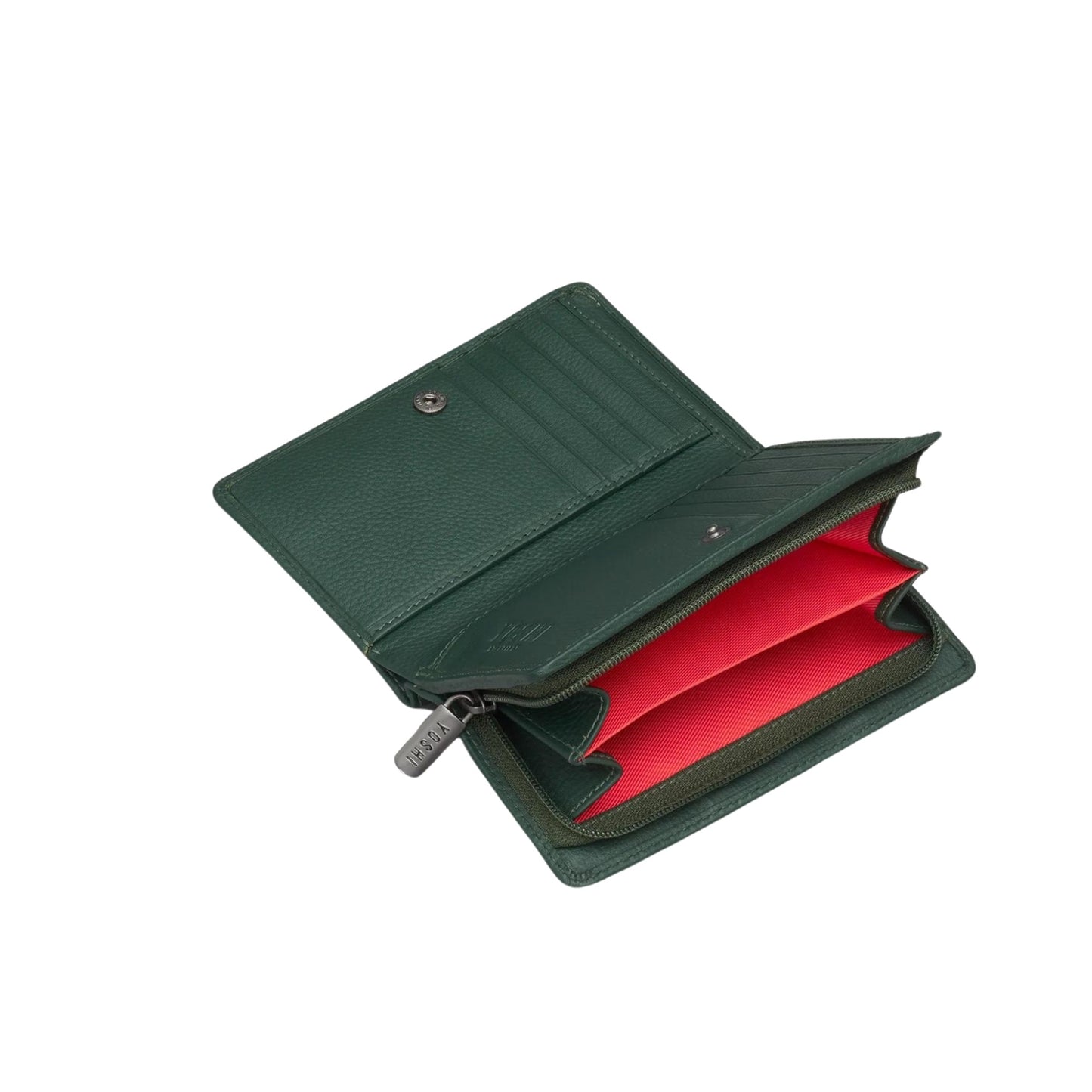 Green Fingers Oxford Leather Purse - Green