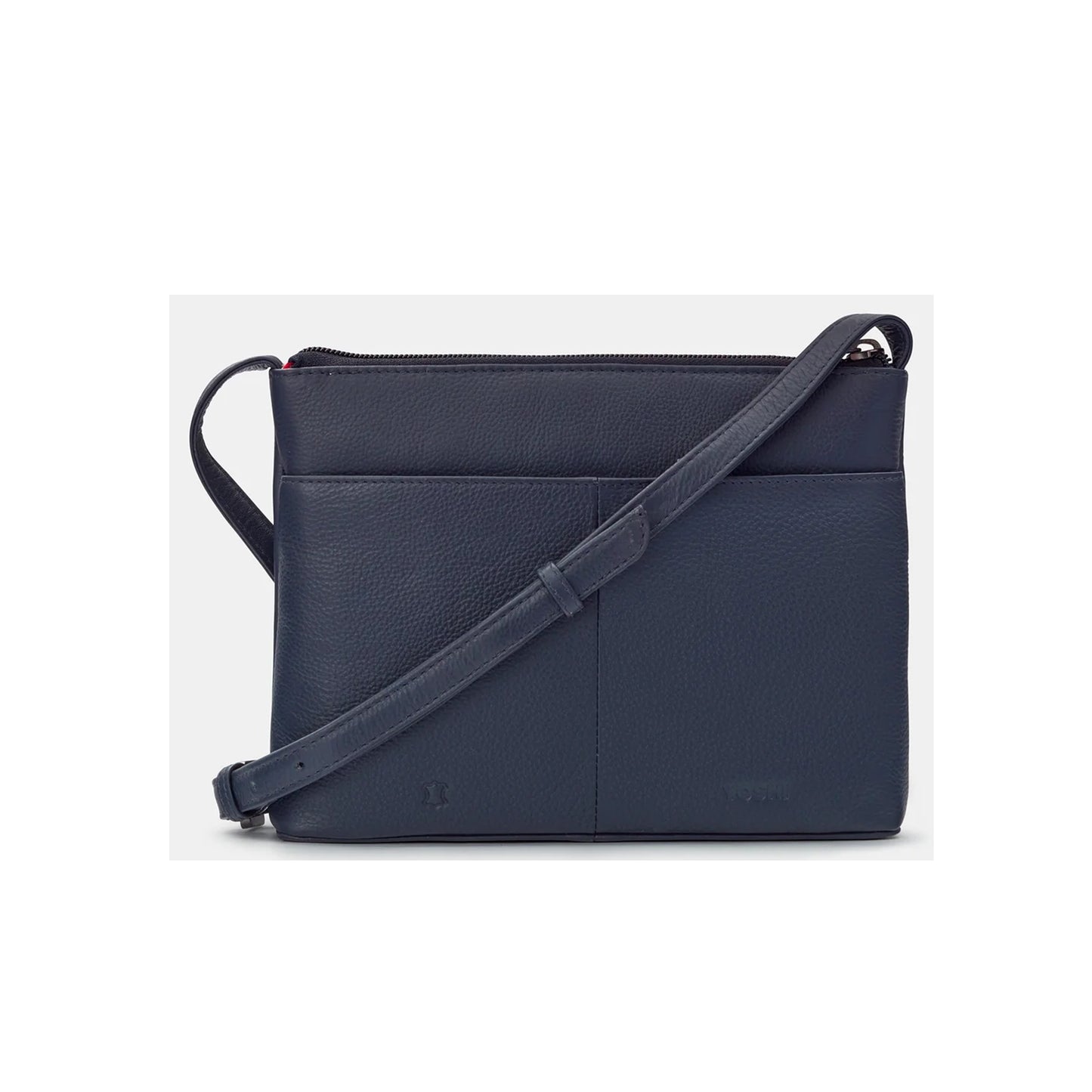 Jane Austen Bookworm Leather Crossbody Bag - Navy