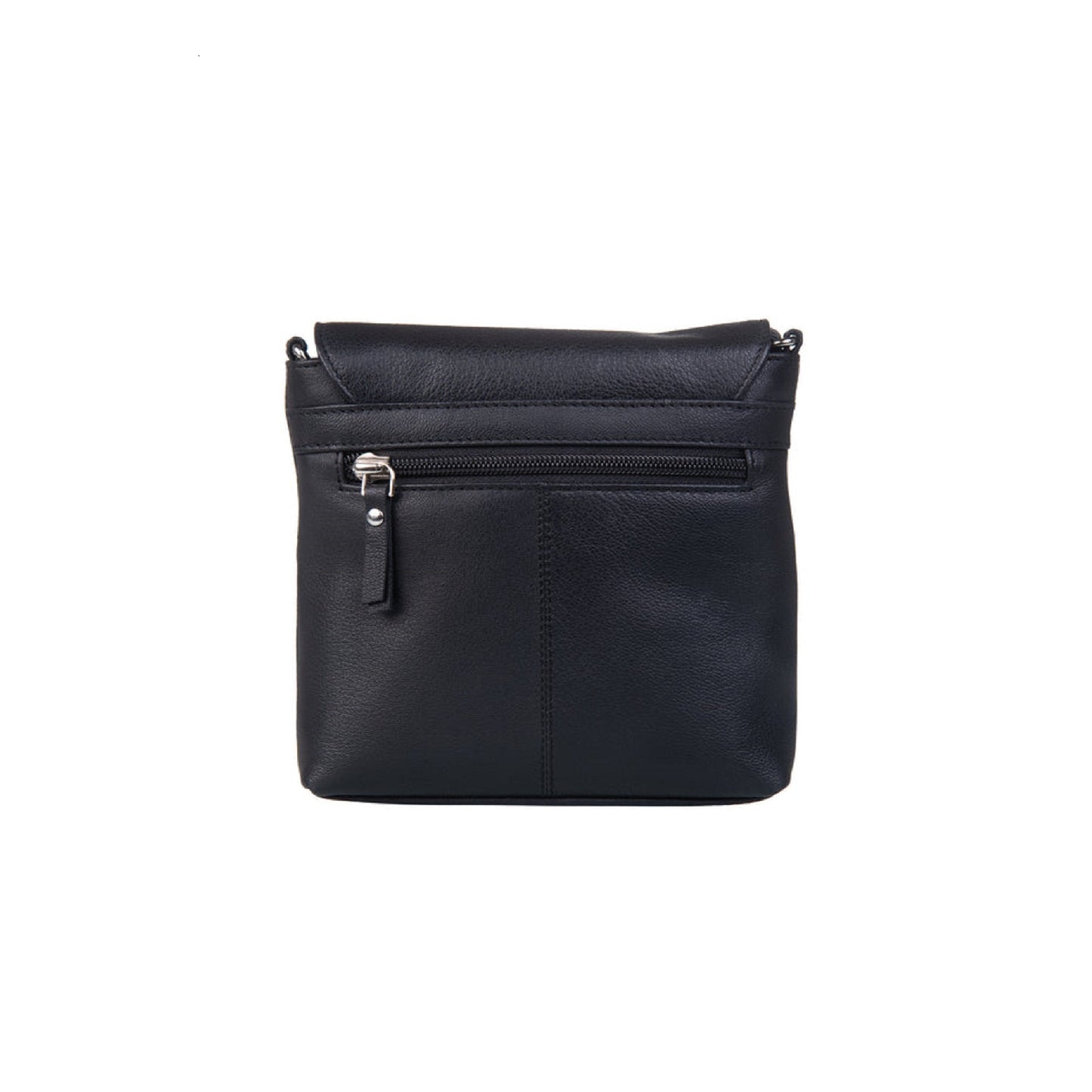 Midnight Cats Leather Cross Body - Black