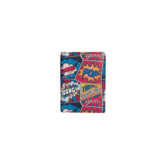 Men's Printed Compact Leather Wallet  - Pop