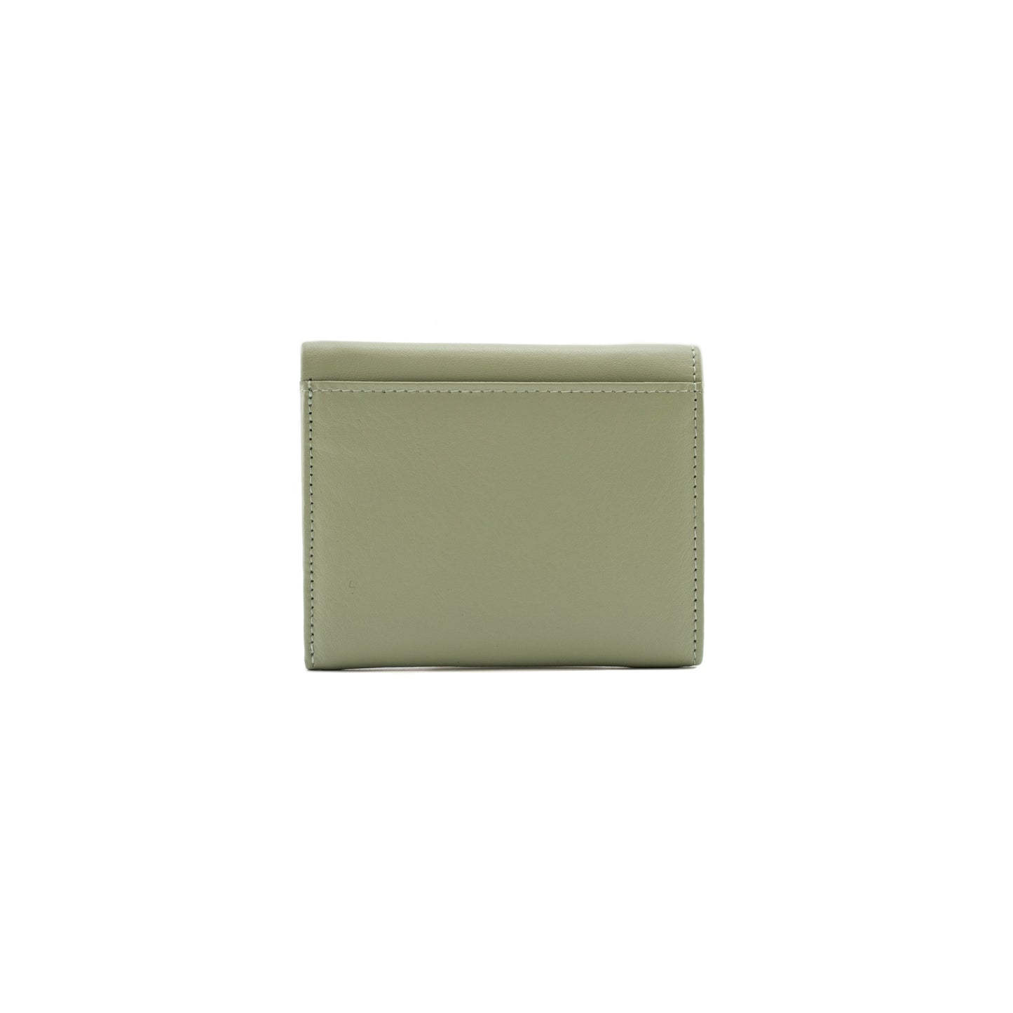 Kora Small Tri-Fold Leather Purse - Green