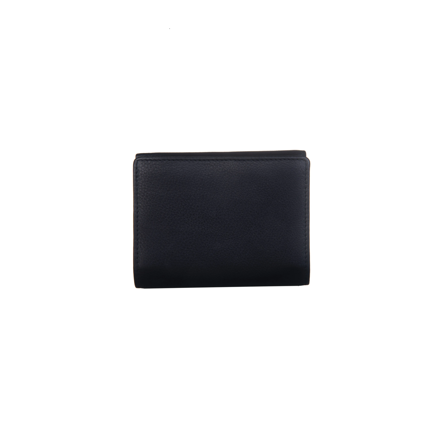 Kora Small Tri-Fold Leather Purse - Navy