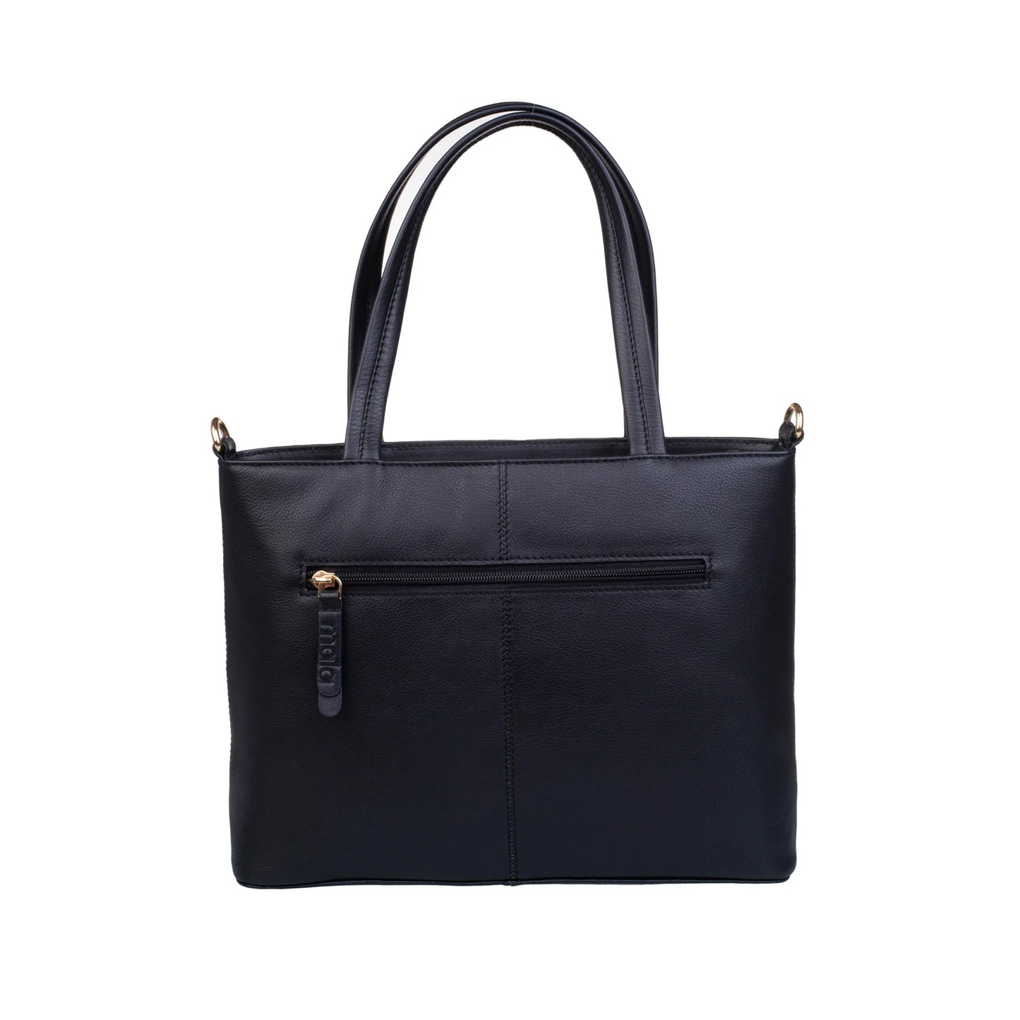 Matrah Leather Grab Bag - Black