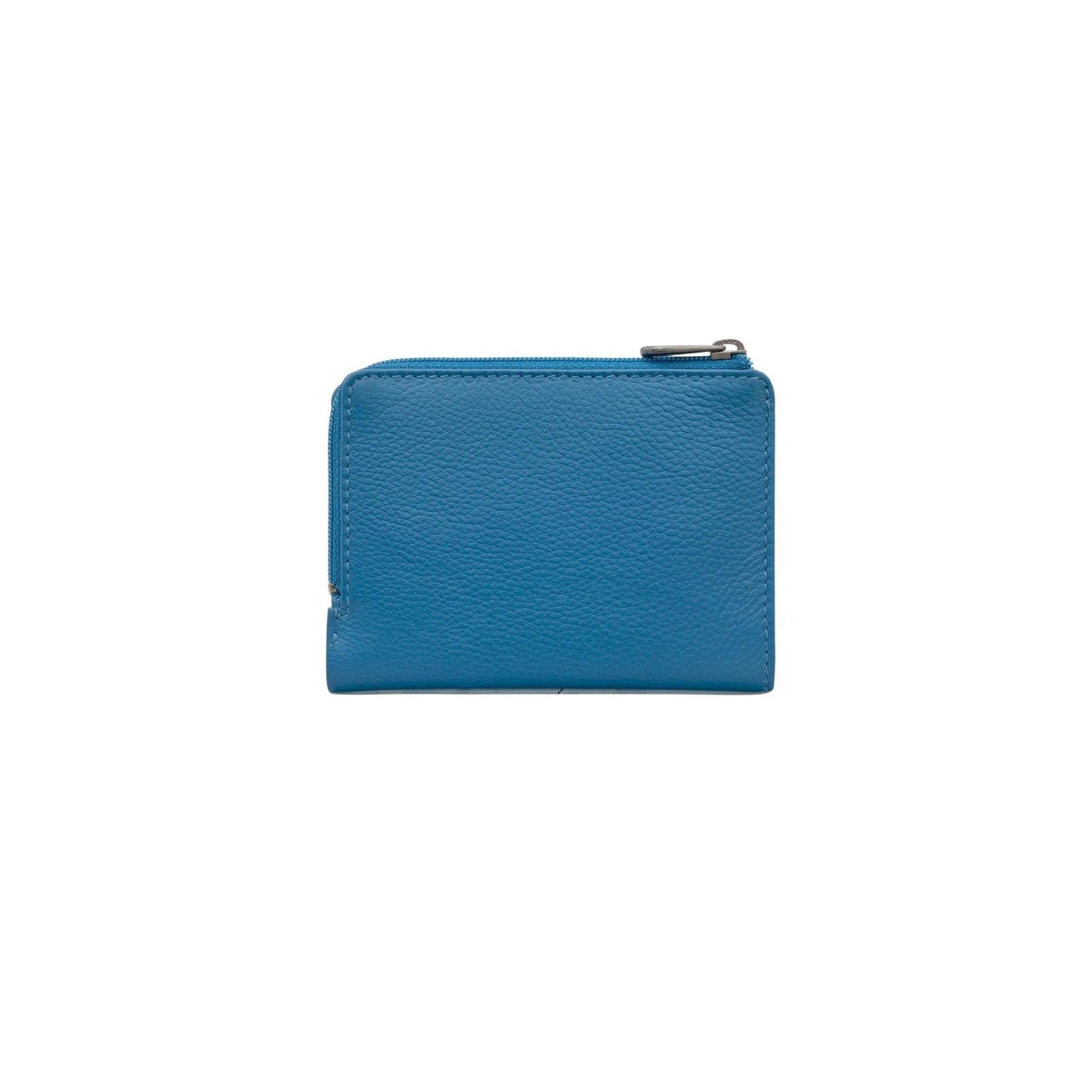 Peacock Plume Leather Purse - Blue