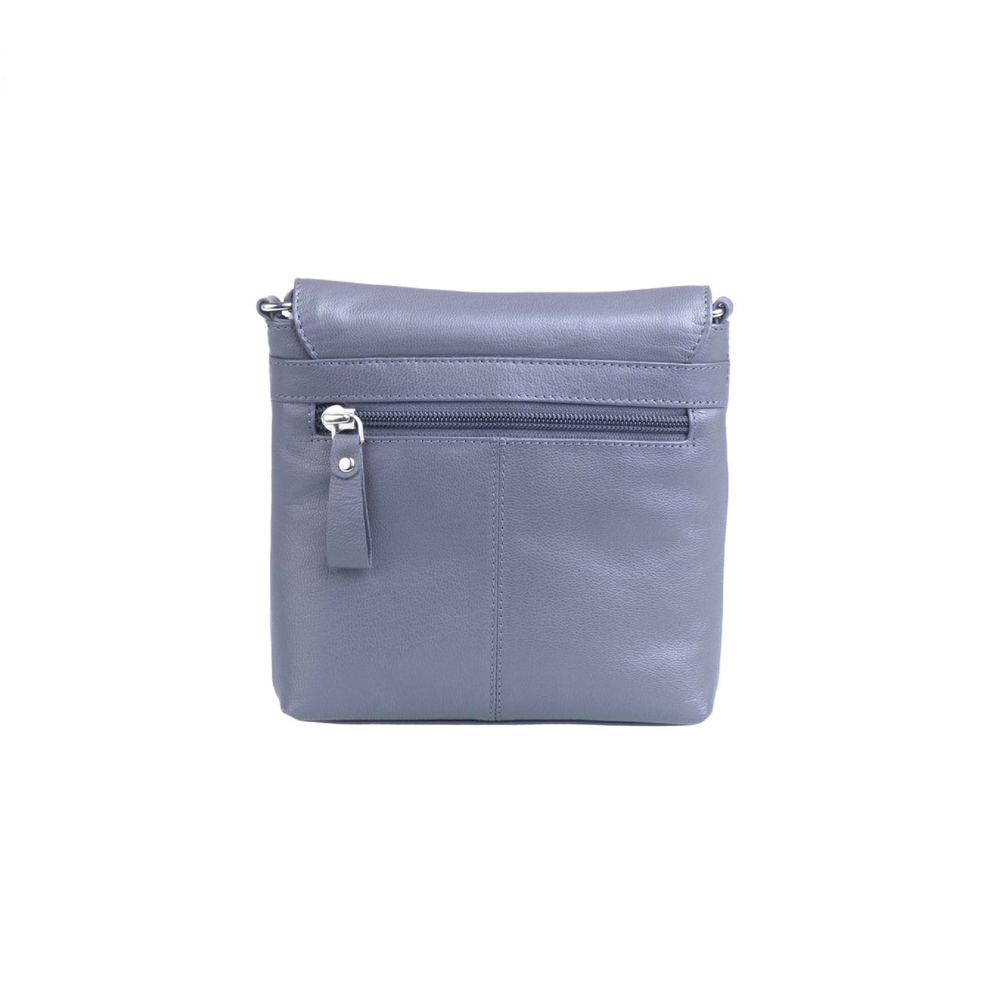 Midnight Cats Leather Cross Body - Grey