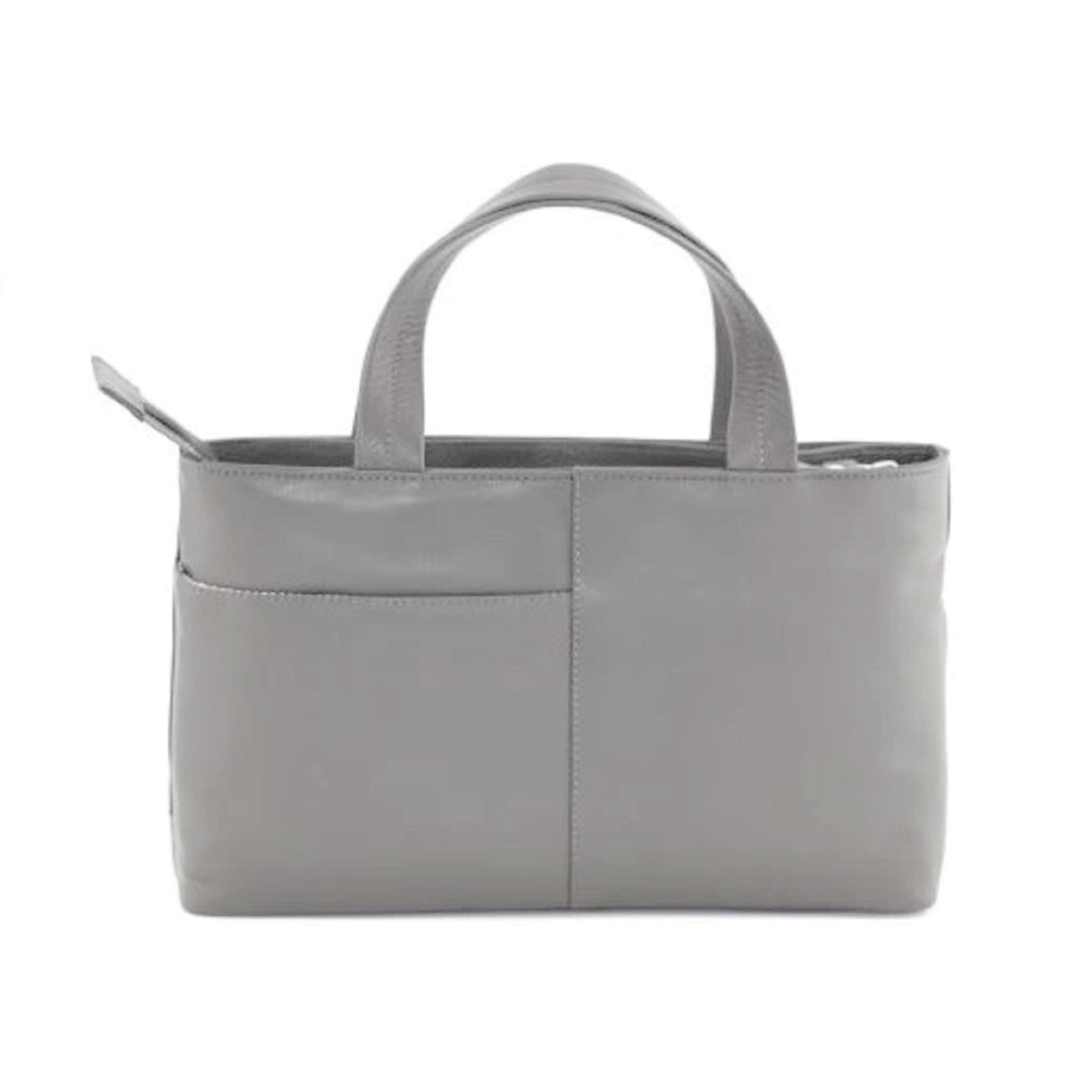 Midnight Cats Leather Grab Bag - Grey
