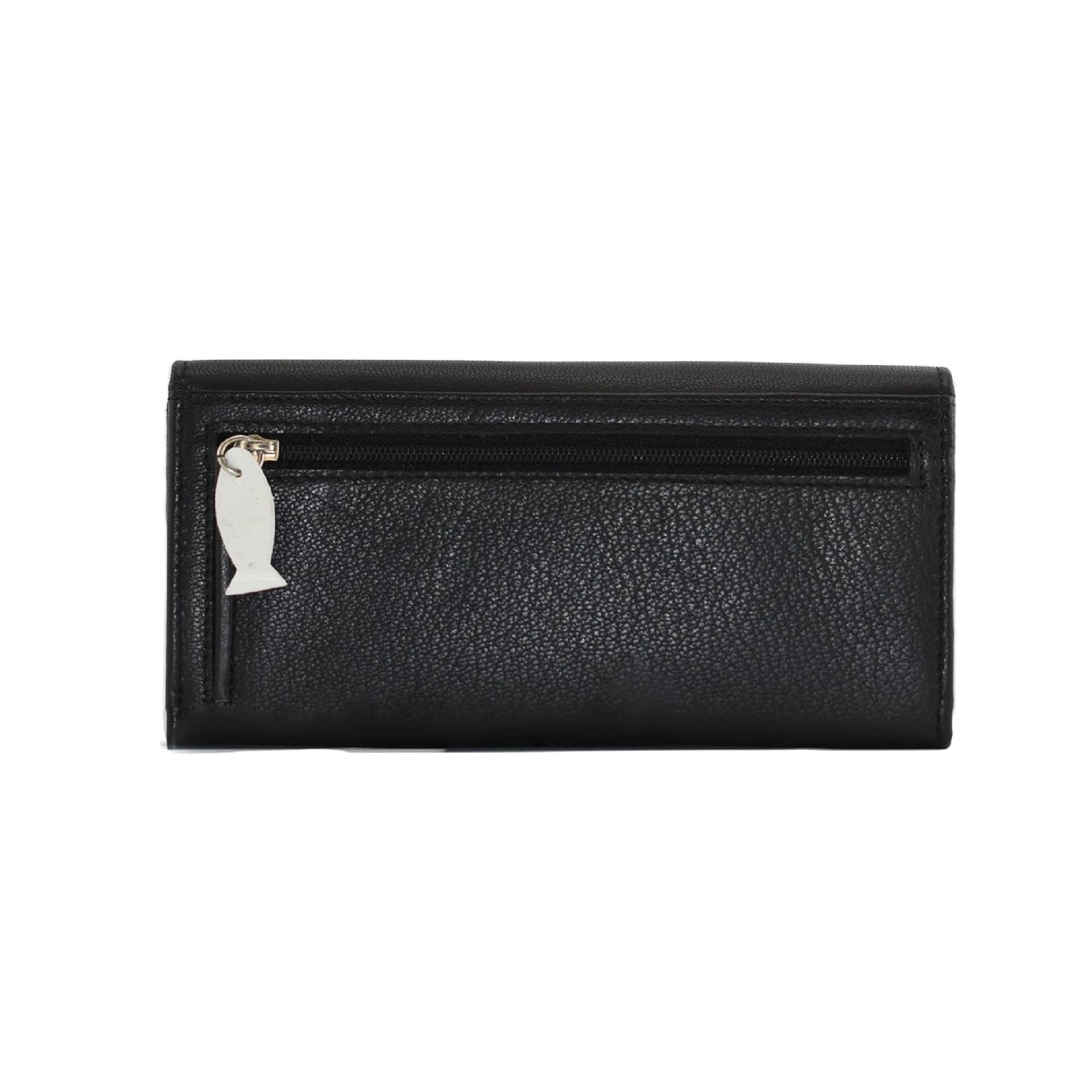 Midnight Cats Matinee Leather Wallet - Black