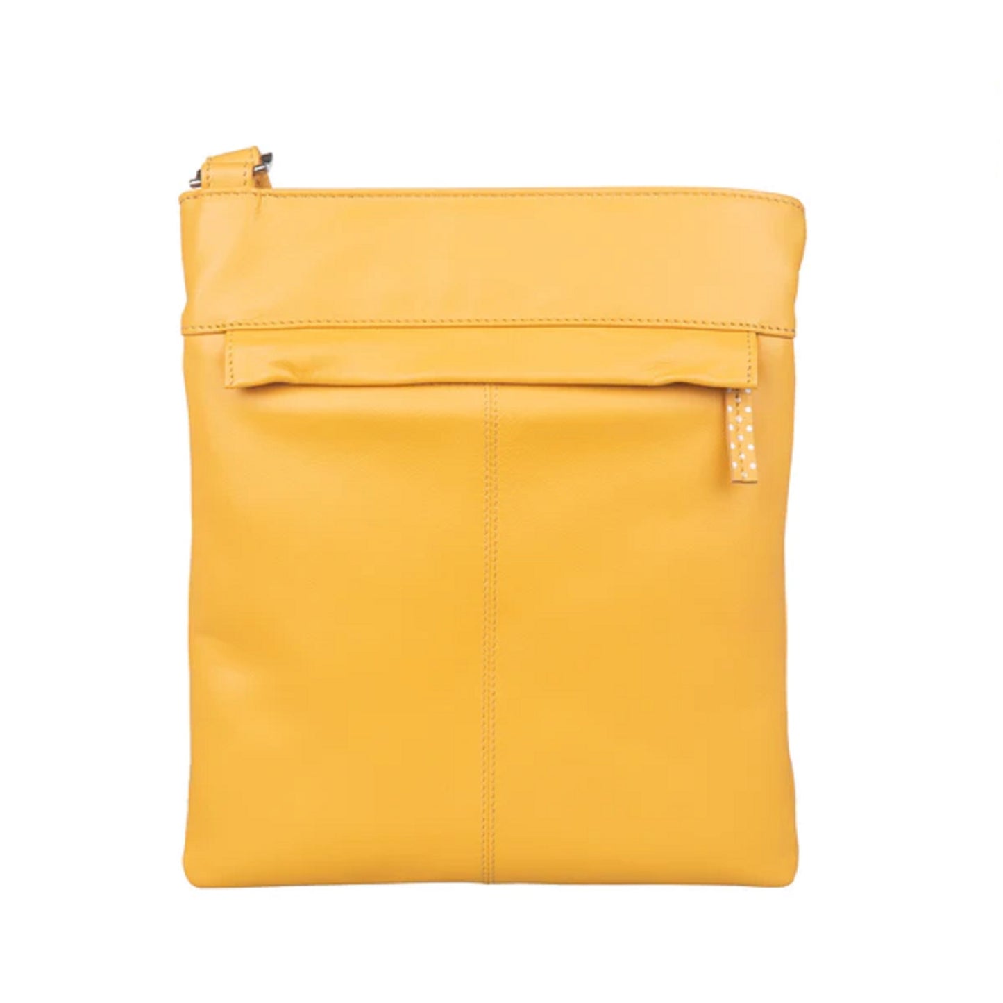 Moonflower Slim Leather Crossbody - Yellow