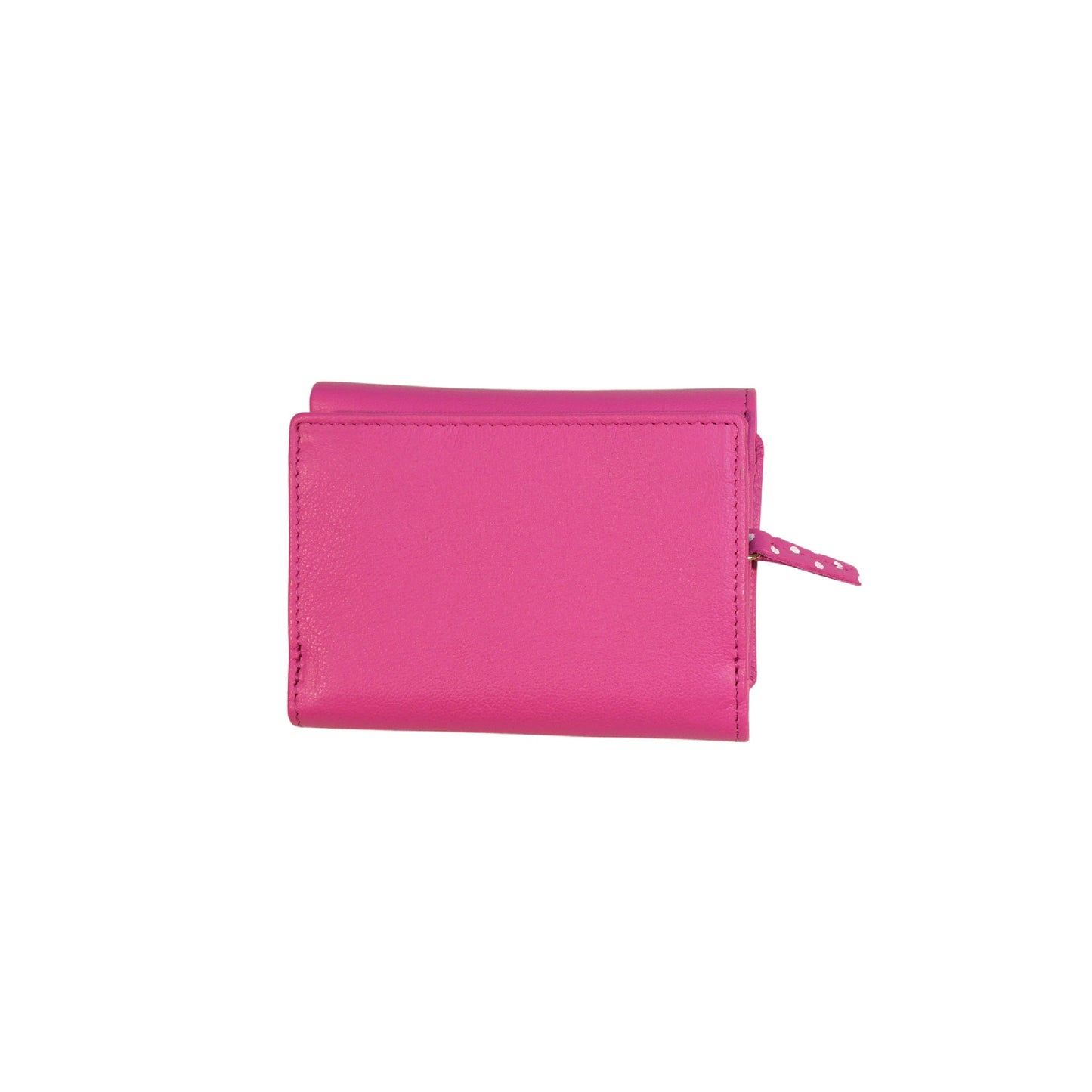 Moonflower Tri-Fold Leather Bee Purse - Purple