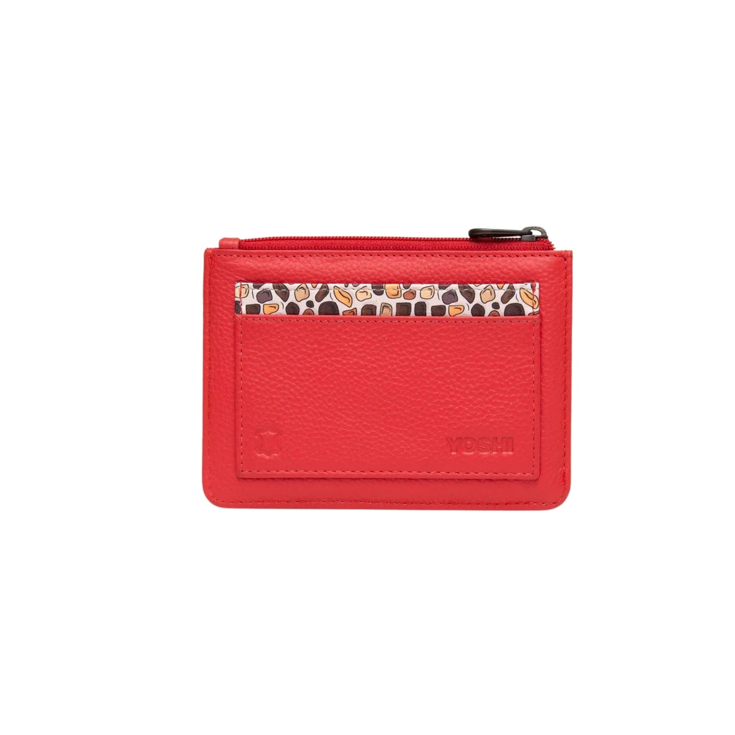Mothers Pride Card & Coin Leather Purse - Red