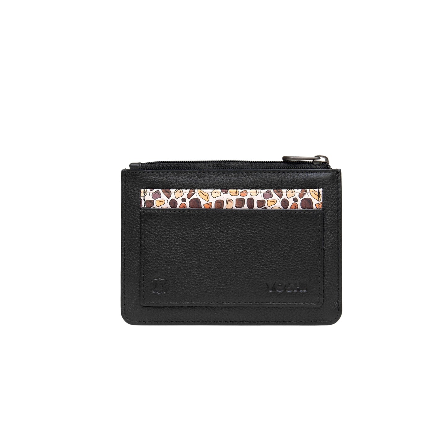 Mothers Pride Card & Coin Leather Purse - Black