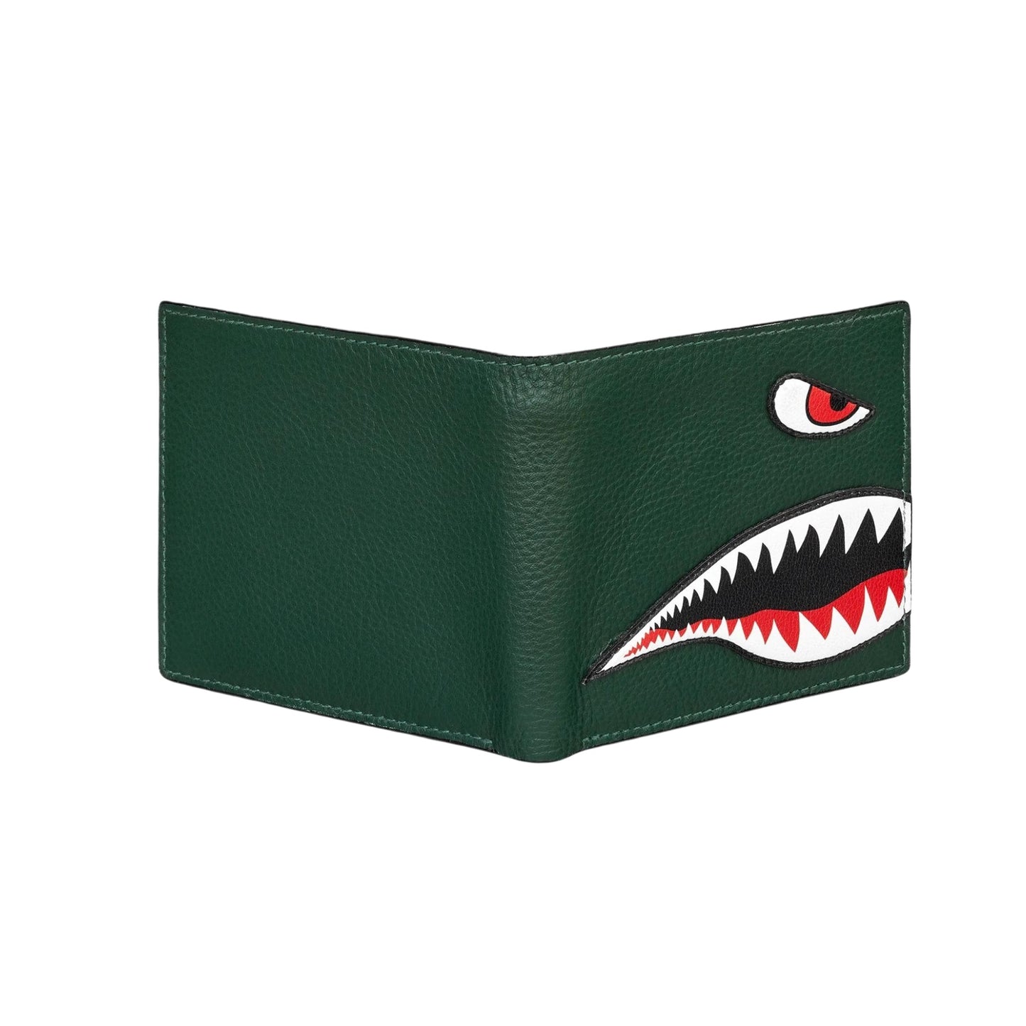 Nose Cone Men's Leather Wallet - Green