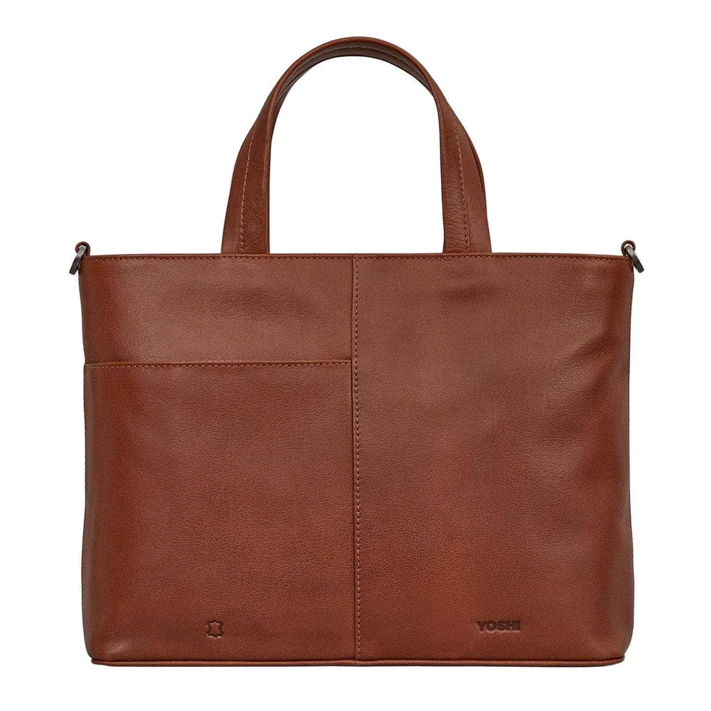 Shakespeare Bookworm Leather Grab Bag - Brown