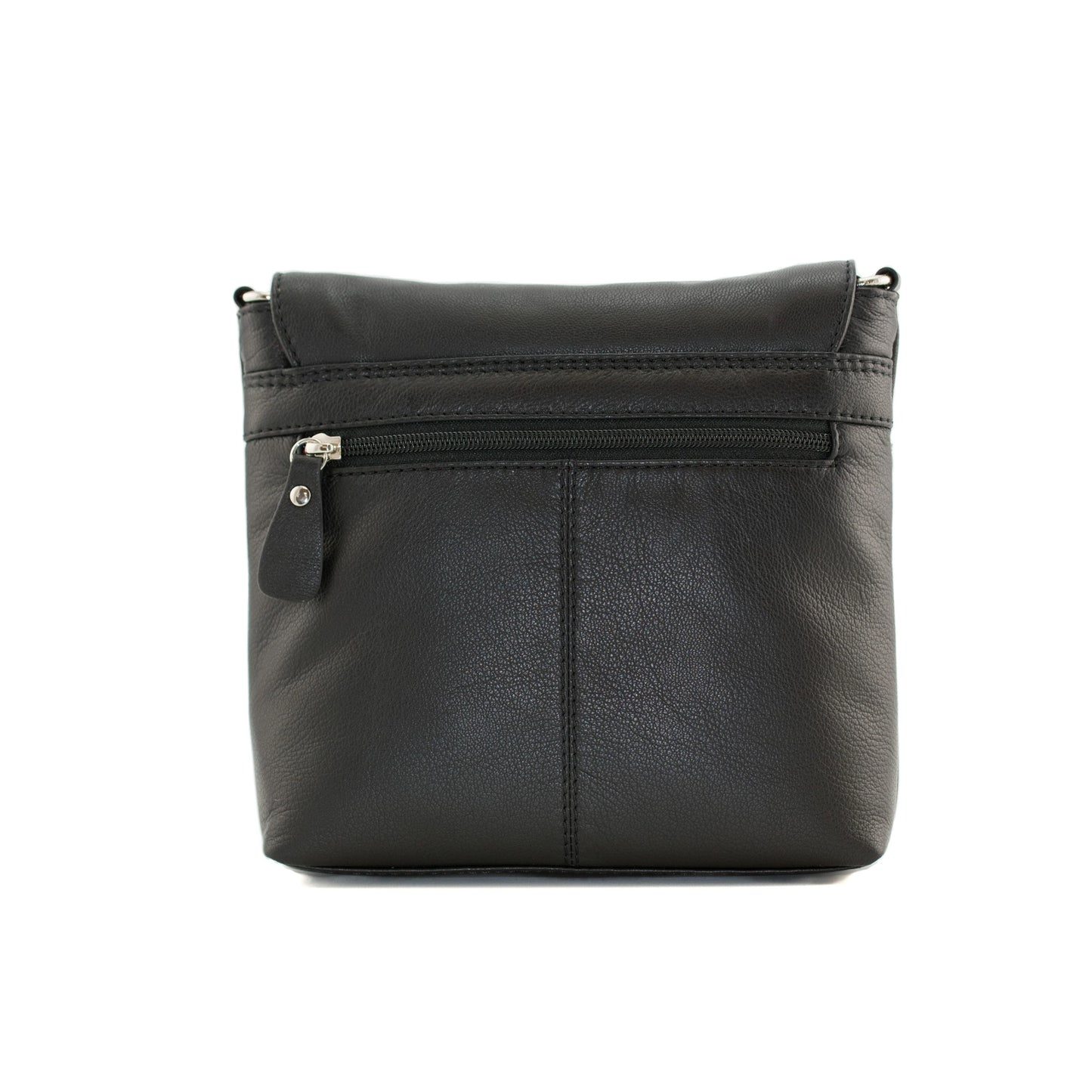 Poppy Leather Flap Crossbody Bag