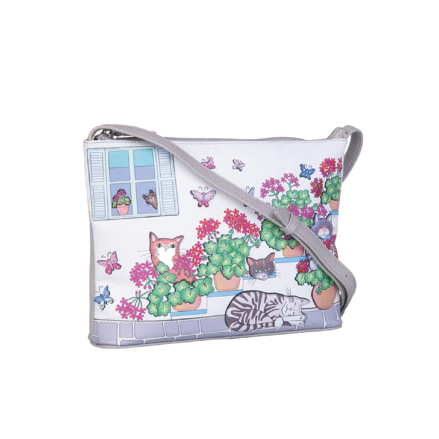 Santorini Leather Cross Body