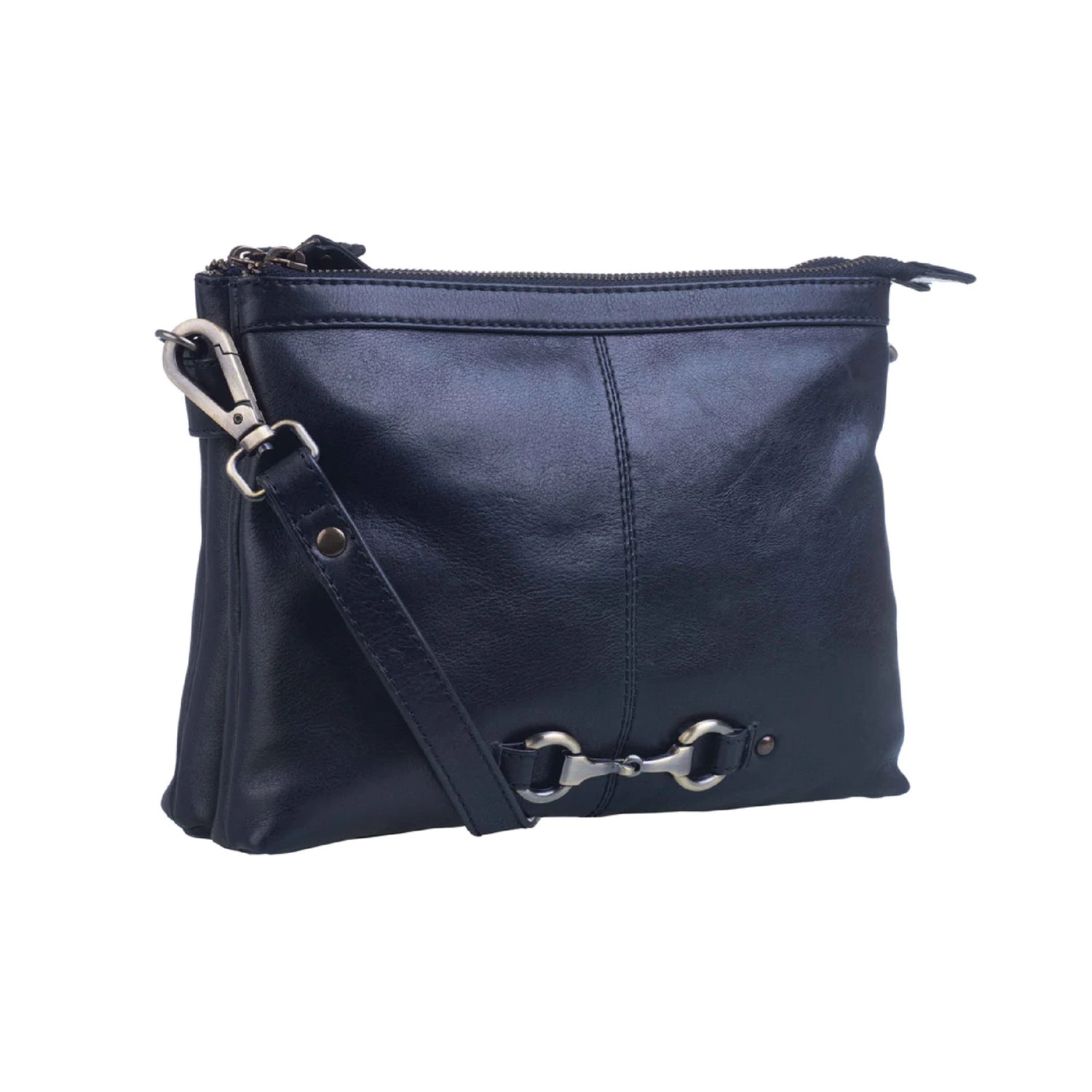 Mala Steed Double Pocket Leather Bag NZ