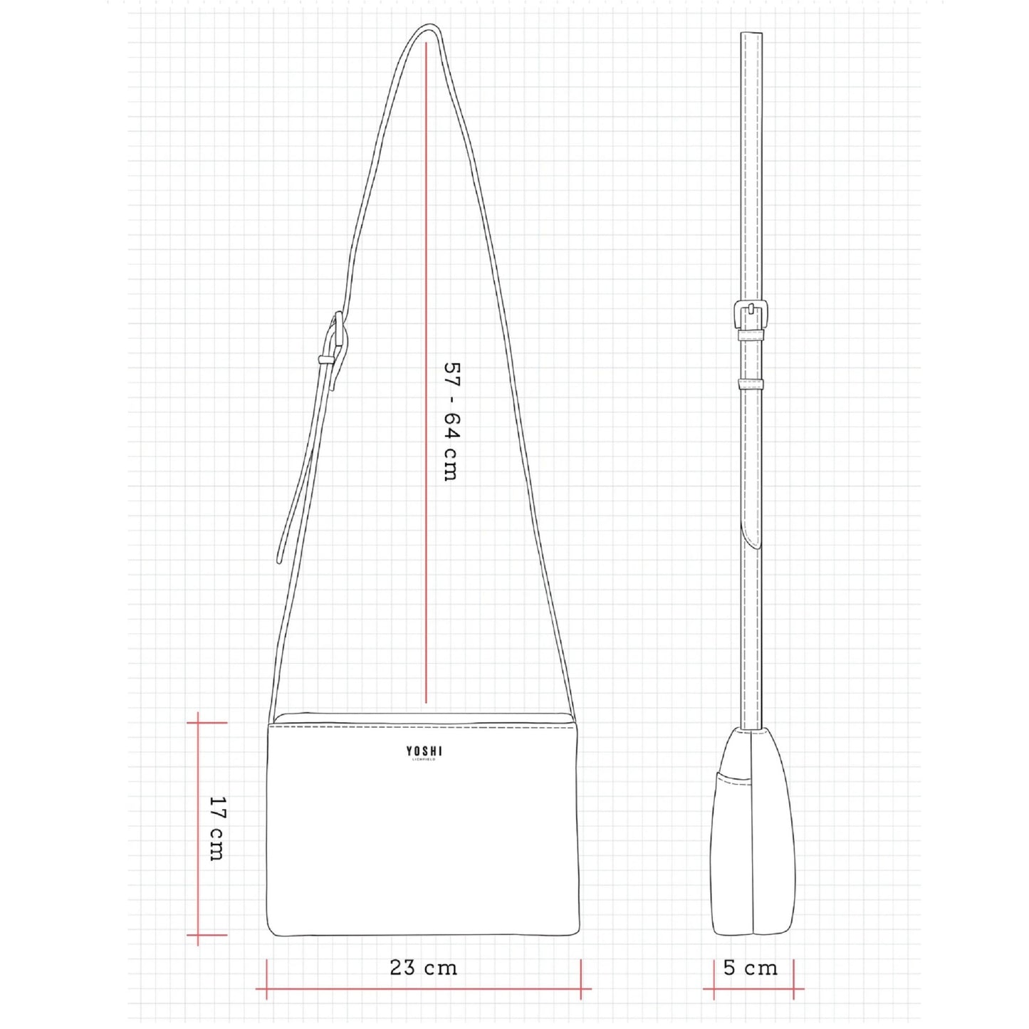 Seaside Memories Leather Crossbody Bag