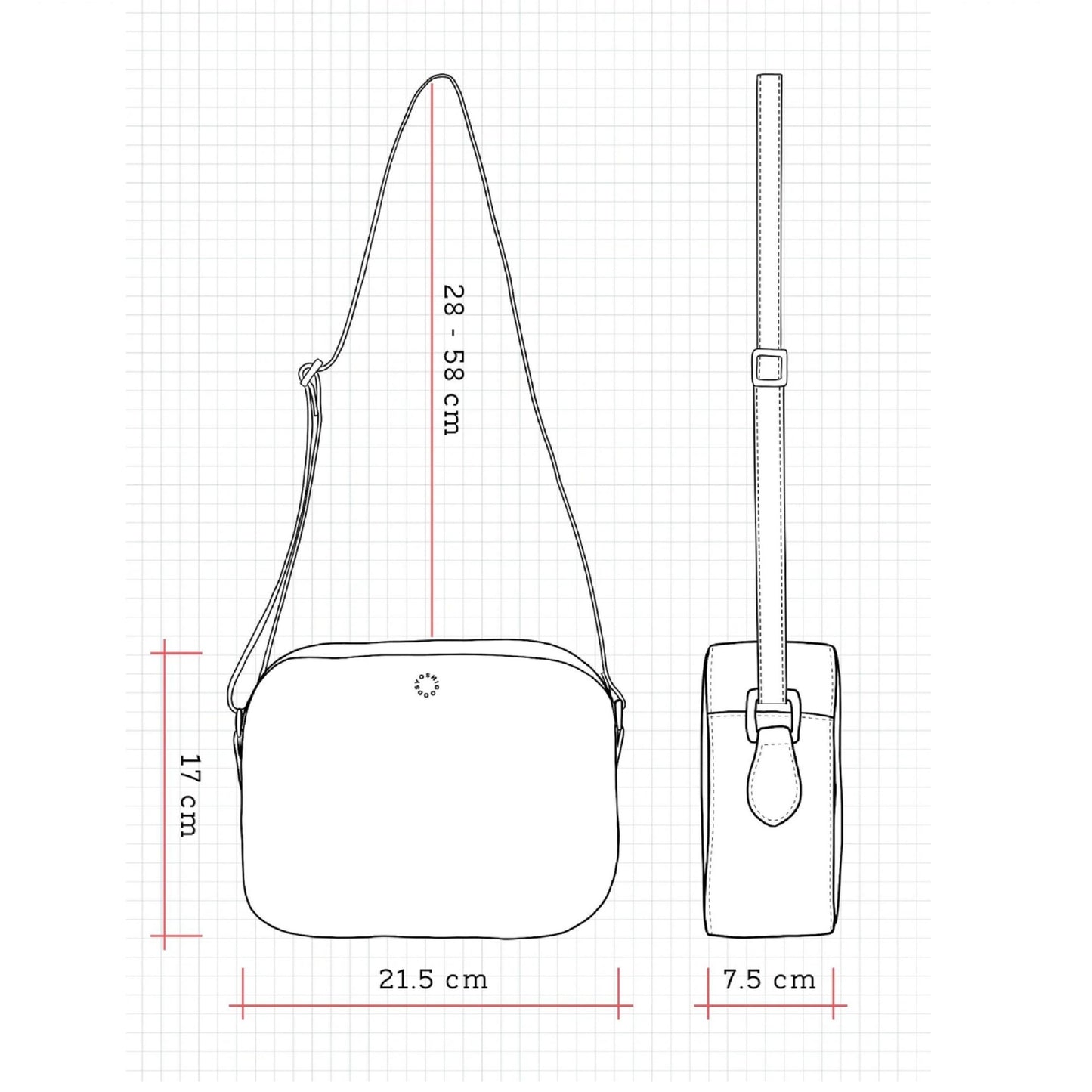 Belmont Leather Crossbody Bag - Brown