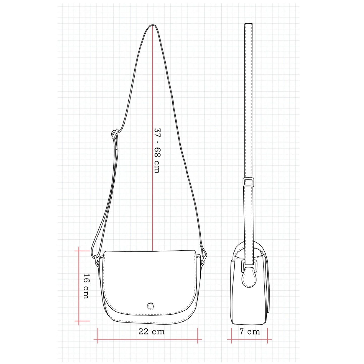 Clarendon Crossbody Bag - Cherry Red