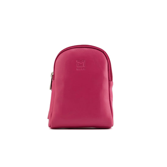 Anishka Leather Mini Crossbody Bag - Red