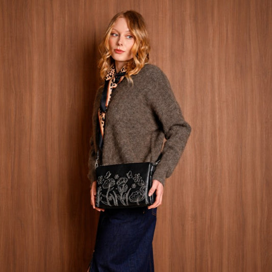 Aria Crossbody Bag - Black