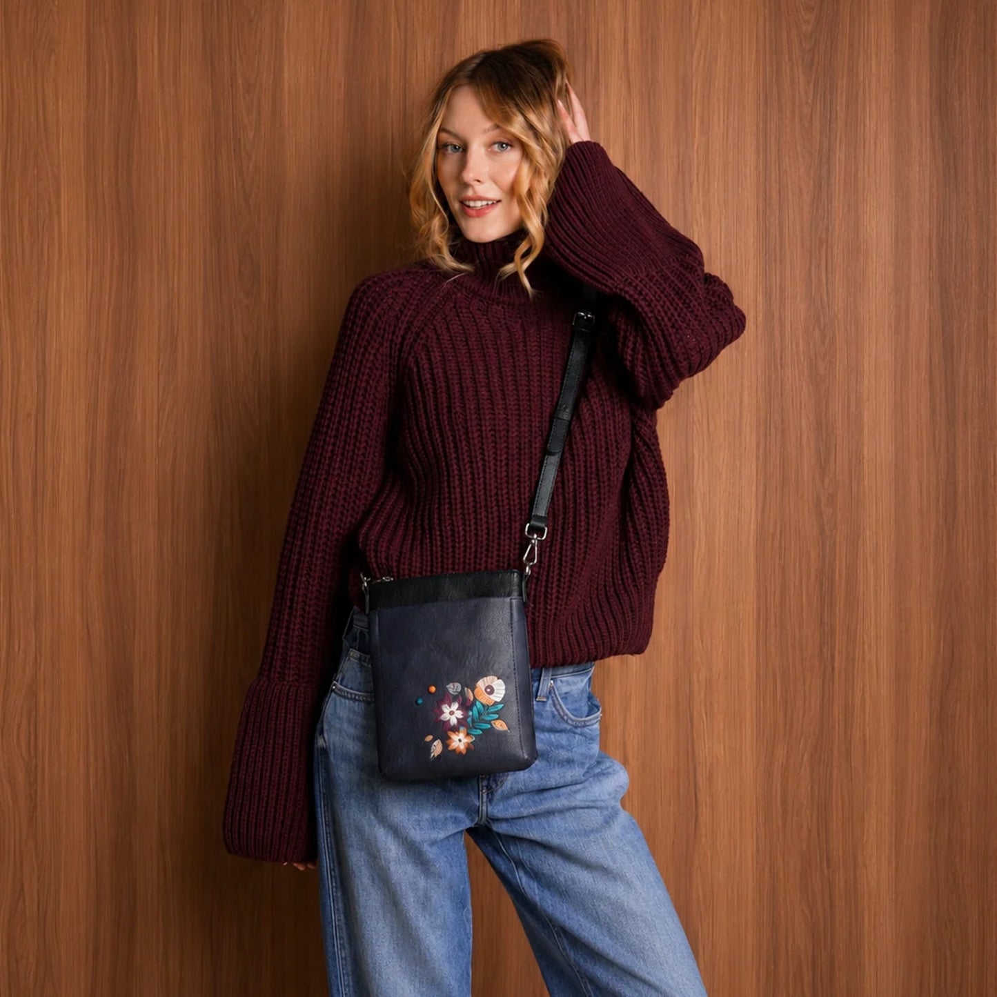 Aster Crossbody Bag - Blue