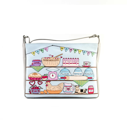 Bake Me Happy Crossbody Leather Bag