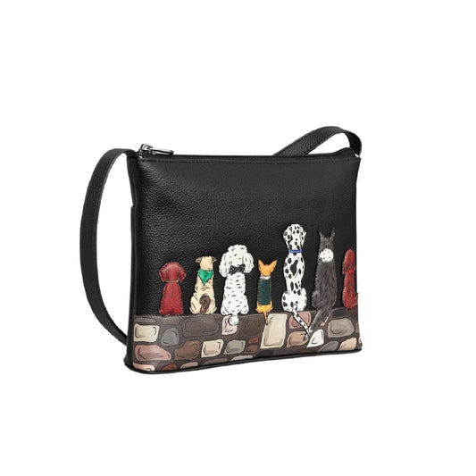 Bark to Bark Leather Crossbody Bag - Black