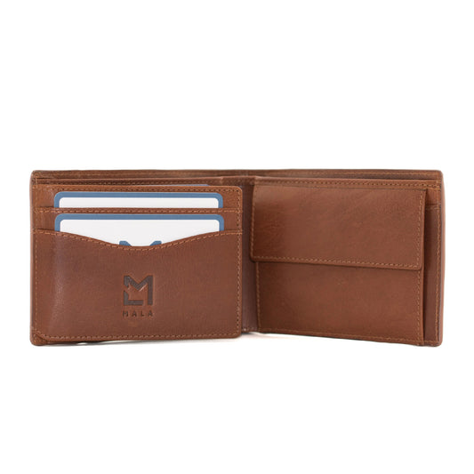 Men's Bloomsbury Leather Coin Wallet - Tan