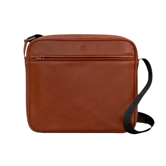 Ridgewood Leather Messenger Bag - Brown