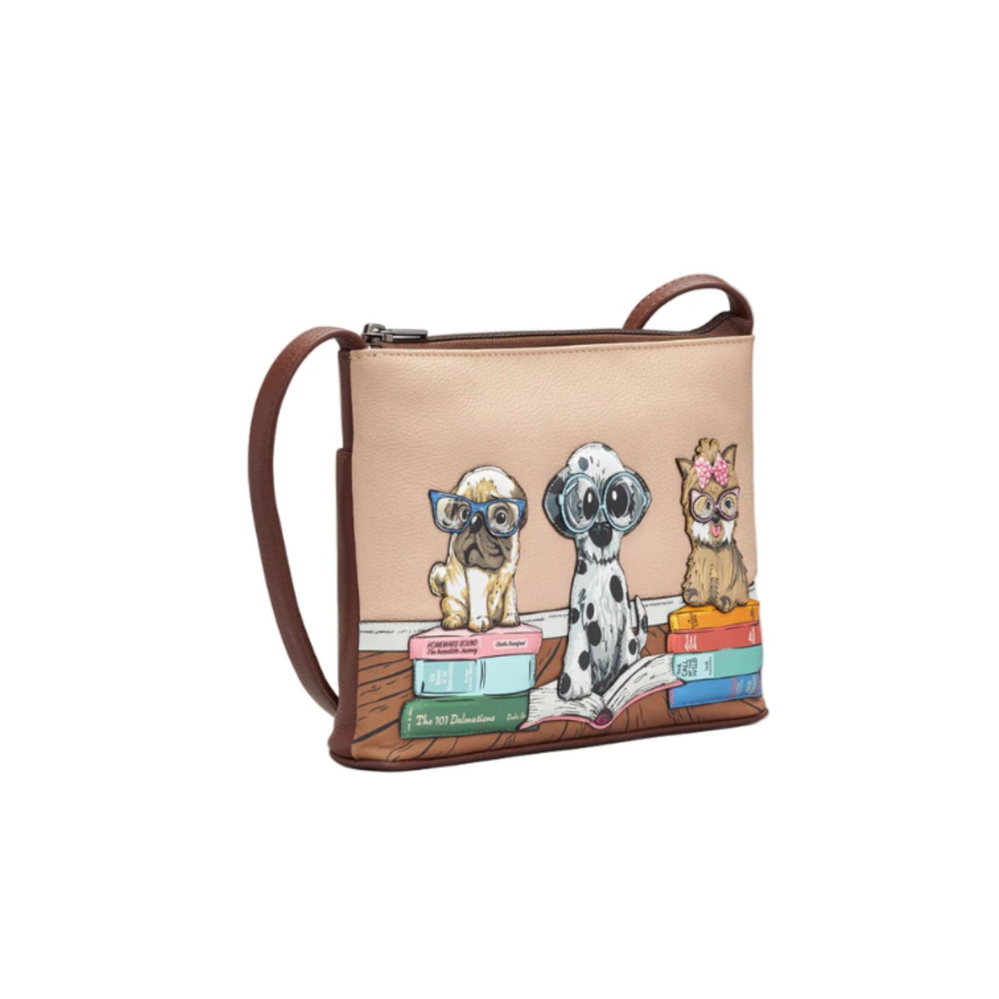 Bookhound Gang Leather Crossbody Bag - Brown