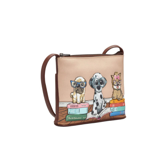 Bookhound Gang Leather Crossbody Bag - Brown