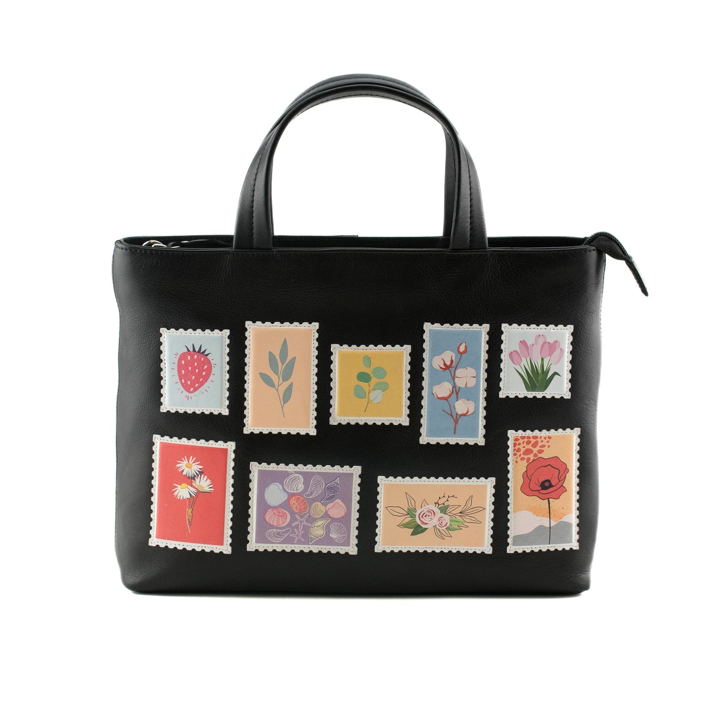 Botanist Post Multi Way Leather Grab Bag - Black