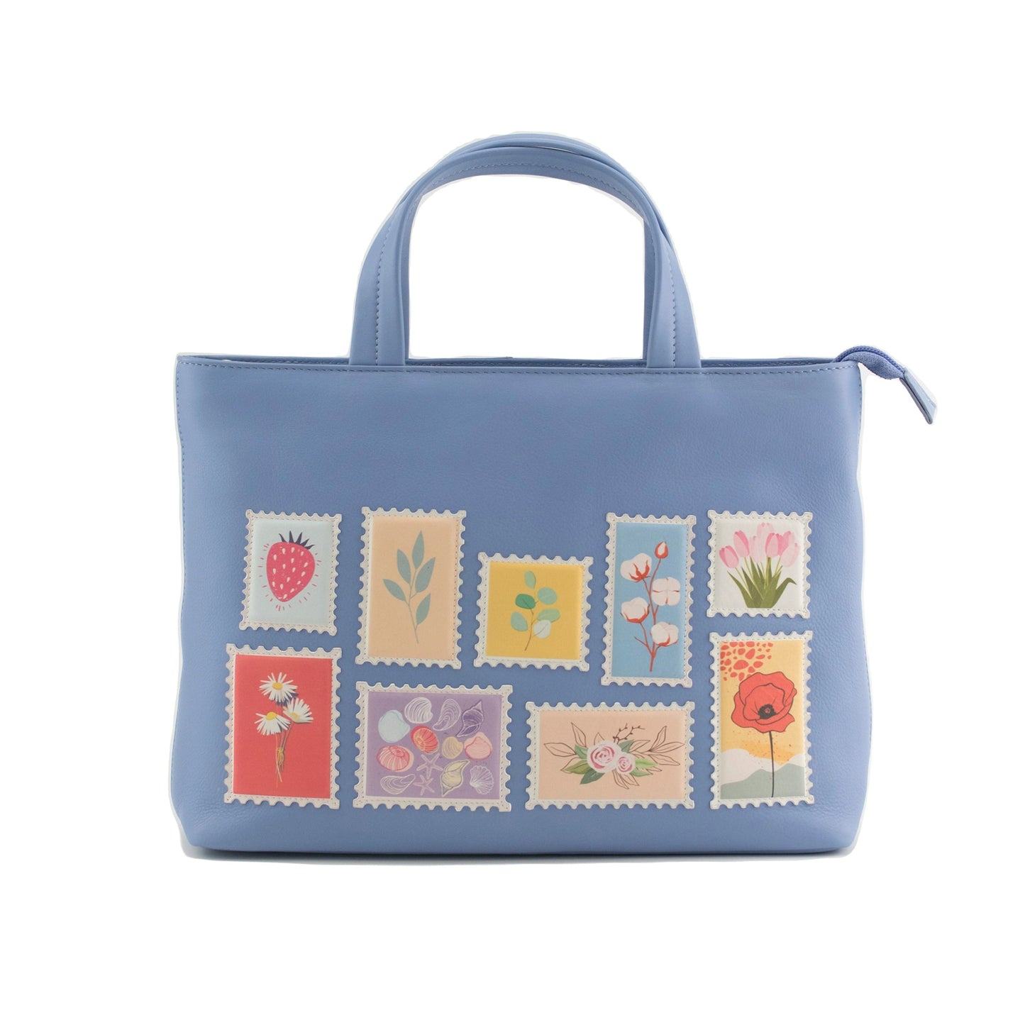 Botanist Post Multi Way Leather Grab Bag - Blue