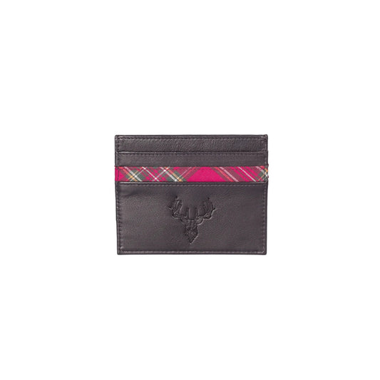 Braemar Leather Card Holder - Black