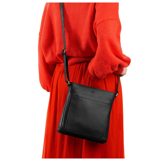 Bryant Leather Crossbody Bag - Black