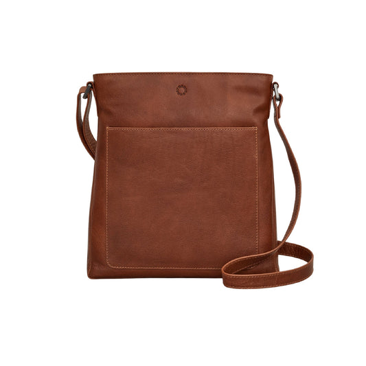 Yoshi Brown Leather Crossbody bag NZ