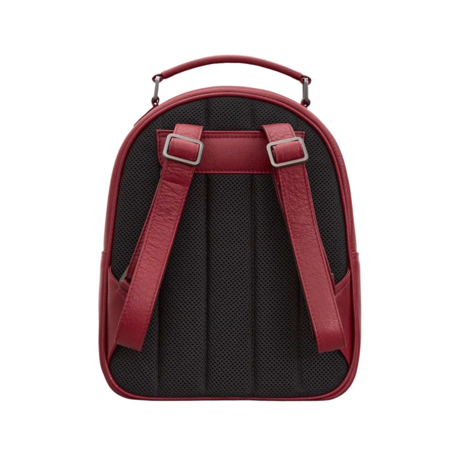 Cherry Bookworm Leather Backpack - Red