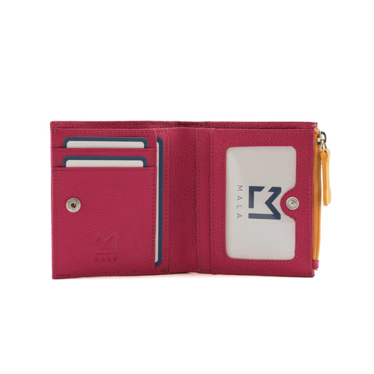 Coco Pup Small Leather Purse - Pink