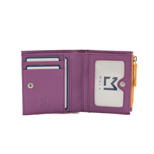 Coco Pup Small Leather Purse - Purple