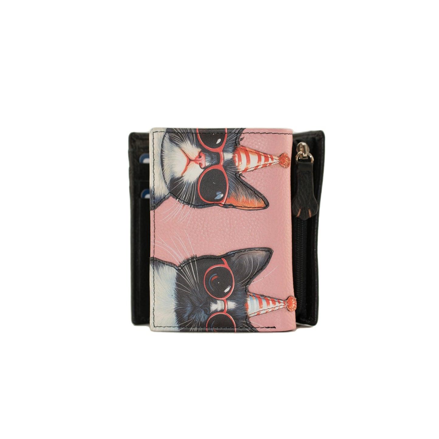 Cool Cats Midi Tri-Fold Purse