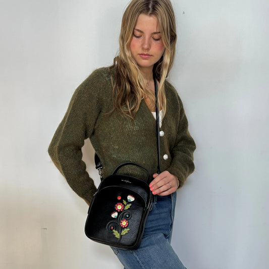 Flora Crossbody - Black