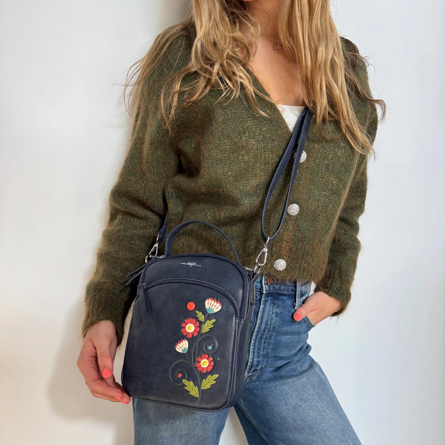 Flora Crossbody - Blue