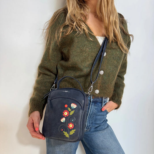Flora Crossbody - Blue
