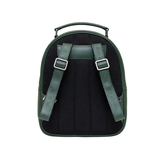 Green Fingers Leather Backpack- Green